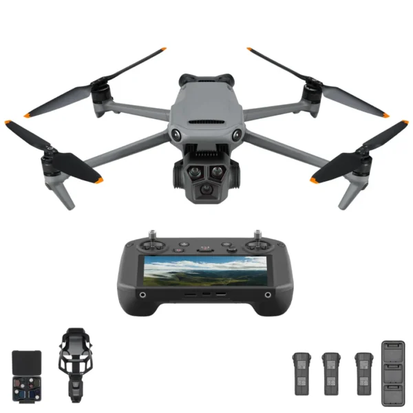 MavicPro SkyRise Edition – Drone with Triple 4K Full HD Camera + Remote Control and 3 Extra Batteries